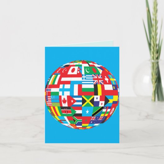世界の国旗 カード (正面)