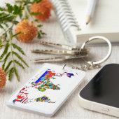 世界の国旗 キーホルダー (正面右)