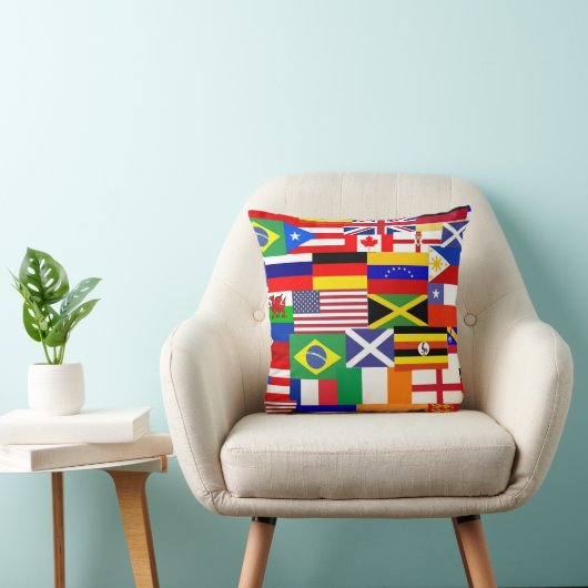 世界の国旗 クッション (椅子)