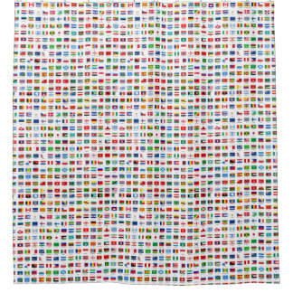 世界の国旗 シャワーカーテン