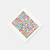 世界の国旗 スタンダードカクテルナプキン (角)