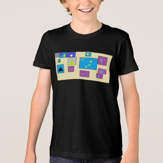 世界の国旗 トライブレンドＴシャツ (正面)