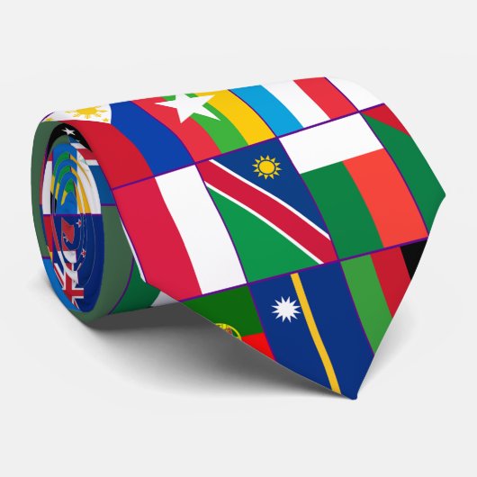 世界の国旗 ネクタイ (ロール)