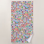 世界の国旗 ビーチタオル (正面)