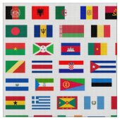世界の国旗 ファブリック (クローズアップ)