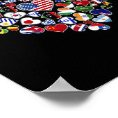 世界の国旗 ポスター (角)