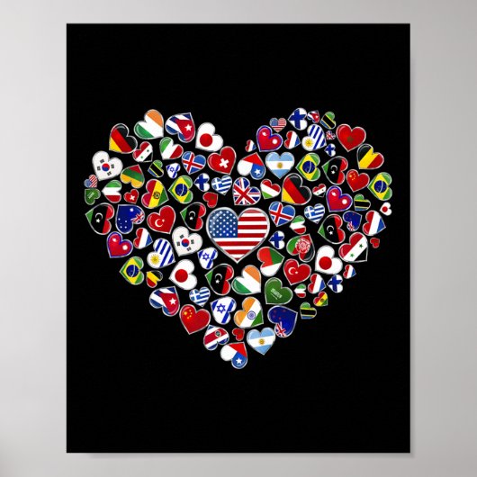 世界の国旗 ポスター (正面)