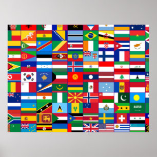 世界の国旗 ポスター