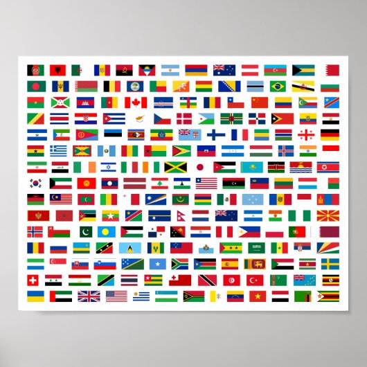 世界の国旗 ポスター (正面)