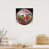 世界の国旗 ポスター (キッチン)