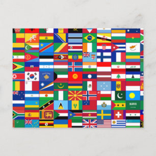 世界の国旗 ポストカード