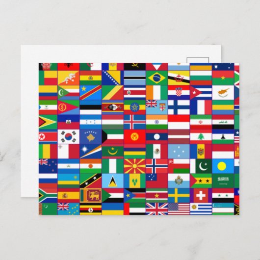 世界の国旗 ポストカード (正面/裏面)