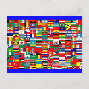 世界の国旗 ポストカード