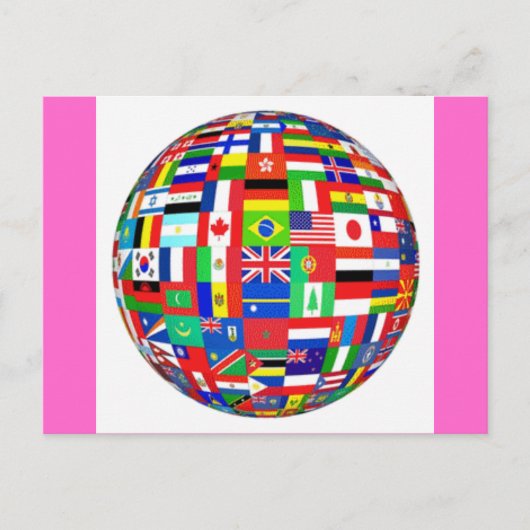 世界の国旗 ポストカード (正面)
