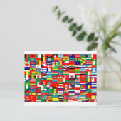 世界の国旗 ポストカード (スタンド正面)