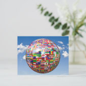 世界の国旗 ポストカード (スタンド正面)