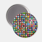 世界の国旗 マグネット (正面/裏面)