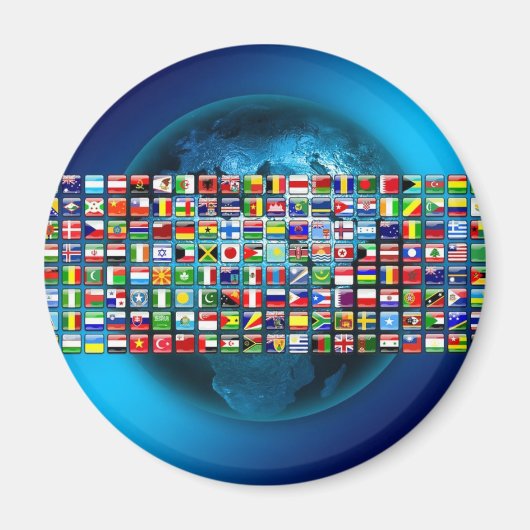 世界の国旗 マグネット (正面)