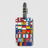 世界の国旗 ラゲッジタグ (正面縦)