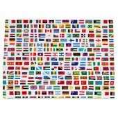 世界の国旗 ラージペーパーバッグ (正面)