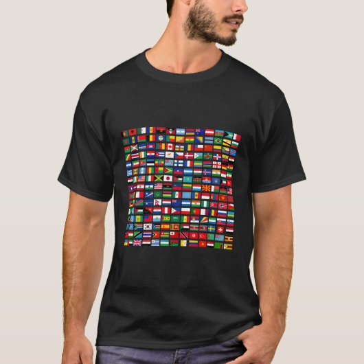 世界の国旗 Tシャツ (正面)