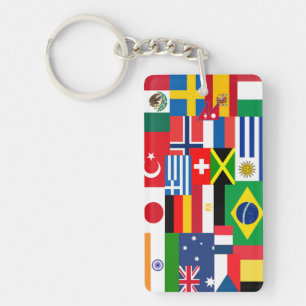 世界の国際旗 キーホルダー