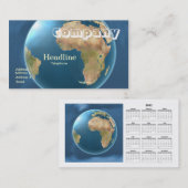 世界の国際的な地球の名刺/2012 Cldr 名刺 (正面/裏面)