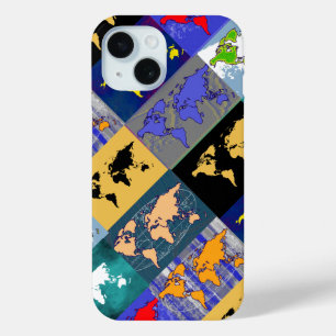 世界の地図書 iPhone 15ケース