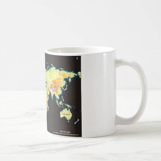 世界の地図2 コーヒーマグカップ (右)