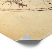 世界の地図3 ポスター (角)