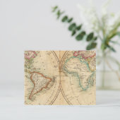 世界の地図3 ポストカード (スタンド正面)