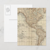 世界の地図3 ポストカード (正面/裏面)