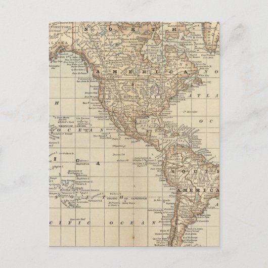 世界の地図3 ポストカード (正面)