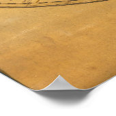 世界の地図5 ポスター (角)