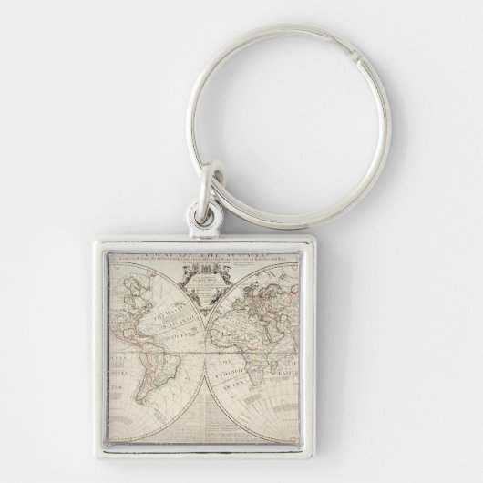 世界の地図 キーホルダー (正面)