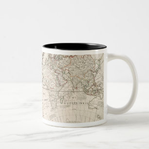 世界の地図 ツートーンマグカップ