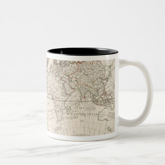 世界の地図 ツートーンマグカップ (右)