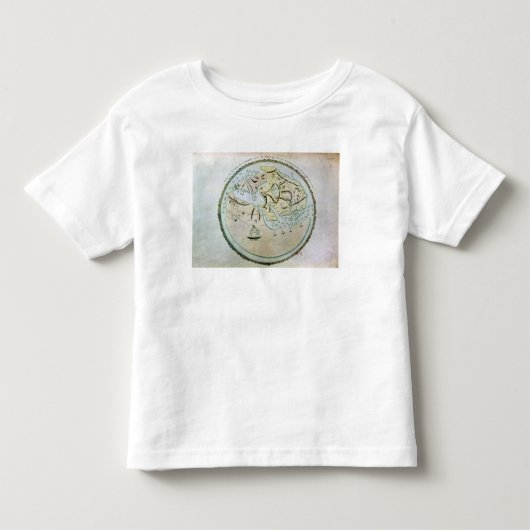 世界の地図 トドラーTシャツ (正面)