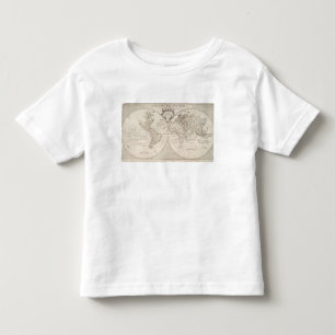世界の地図 トドラーTシャツ