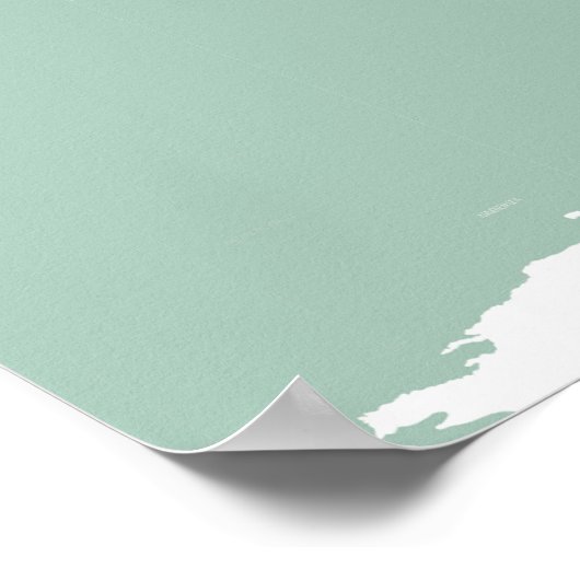 世界の地図！ ポスター (角)