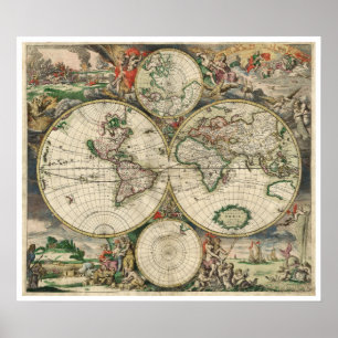 世界の地図 ポスター