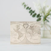 世界の地図 ポストカード (スタンド正面)