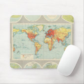 世界の地図 マウスパッド (マウス)