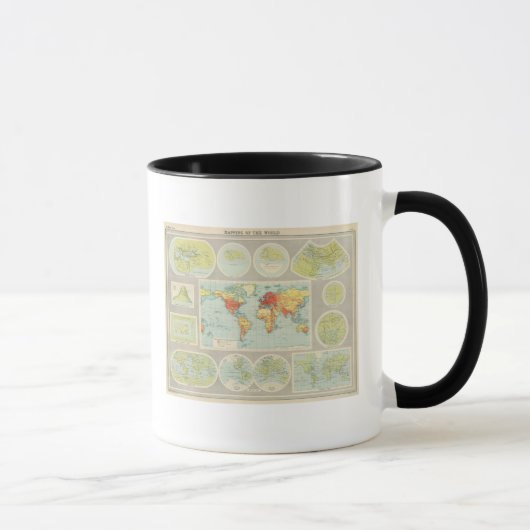 世界の地図 マグカップ (右)
