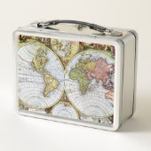 世界の地図 メタルランチボックス (裏面)