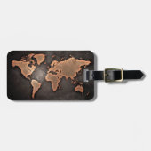 世界の地図 ラゲッジタグ (正面横)