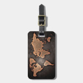 世界の地図 ラゲッジタグ (正面縦)