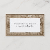 世界の地図 名刺 (裏面)