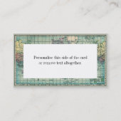 世界の地図 名刺 (裏面)