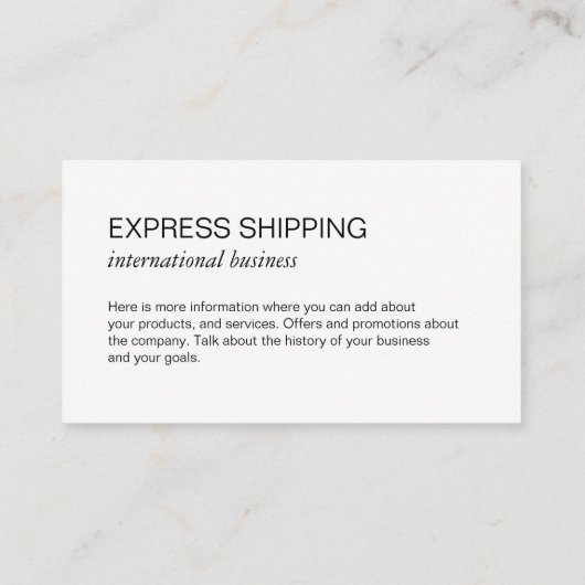 世界の地図/地球 名刺 (裏面)